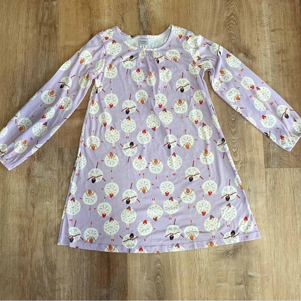 Hanna Anderson Ballerina Long Sleeve Nightgown, 10